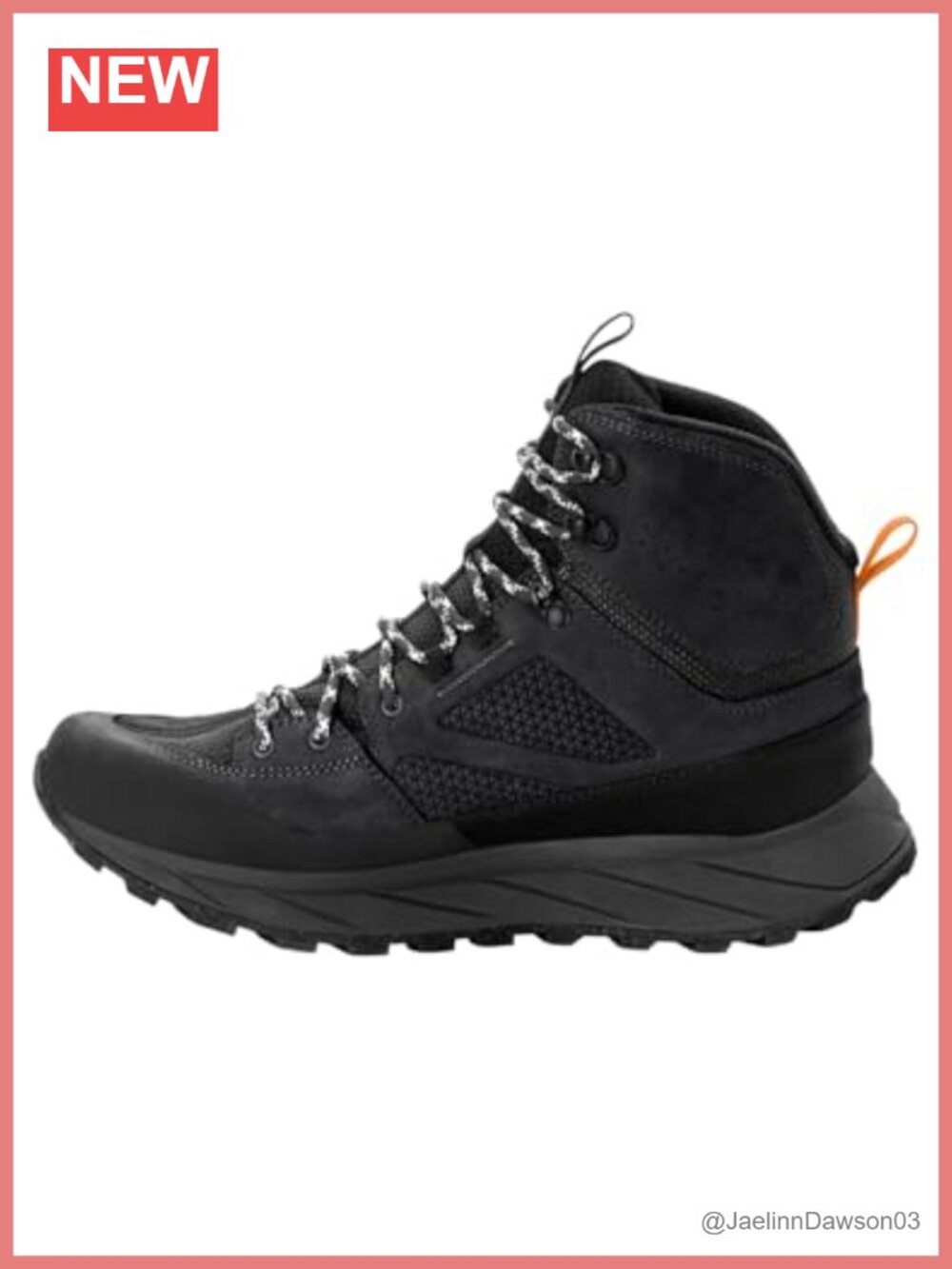 Men's Waterproof Hiking Backpacking Boots Ankle Leather Lace-Up